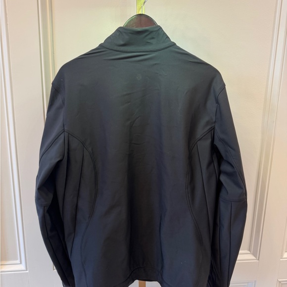 Men's Lululemon spring black full zip nylon warm lined Windbreaker Jacket sz XL - Picture 3 of 6